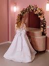 Sandra lace tulle flower girl dress