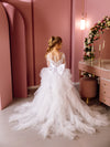 Sandra lace tulle flower girl dress