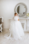 Belle with tulle skirt flower girl dress