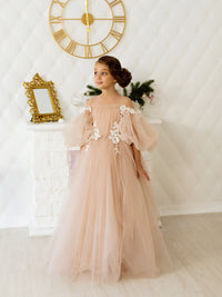 Jessica tulle flower girl dress