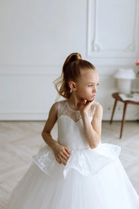 Odetta tulle flower girl dress