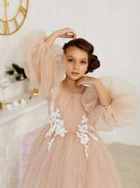 Jessica tulle flower girl dress