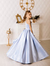 Magnolia satin flower girl dress