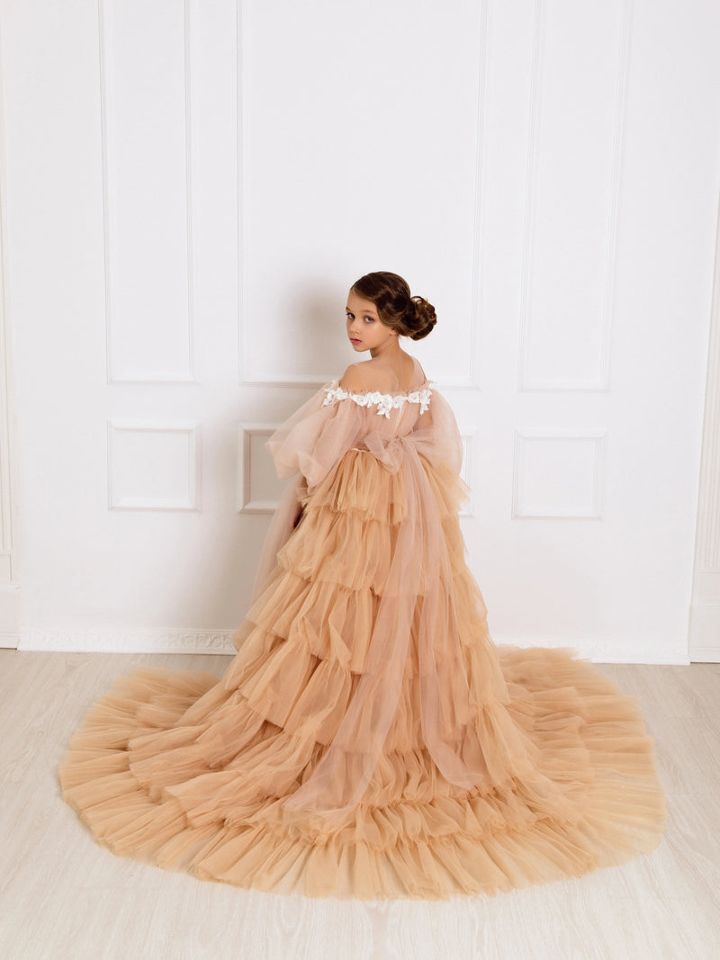 Jessica tulle flower girl dress