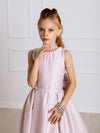 Karina satin flower girl dress