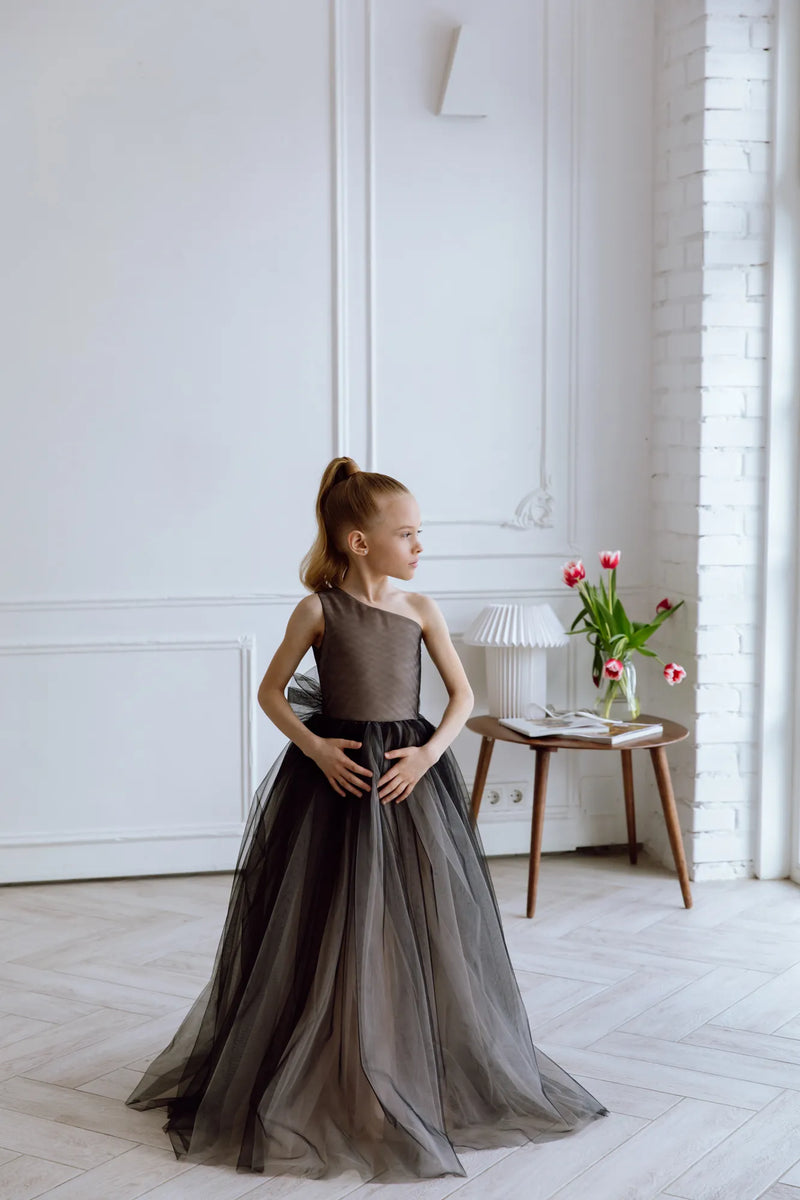 Felicia tulle flower girl dress