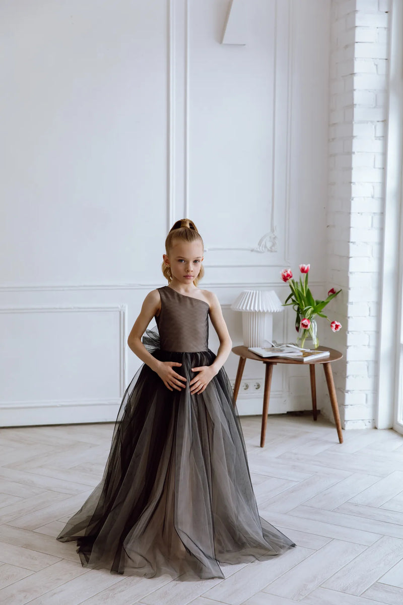 Felicia tulle flower girl dress