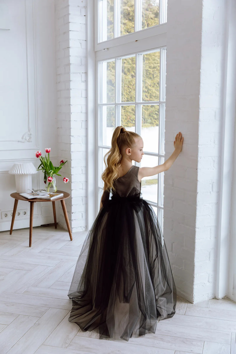 Felicia tulle flower girl dress