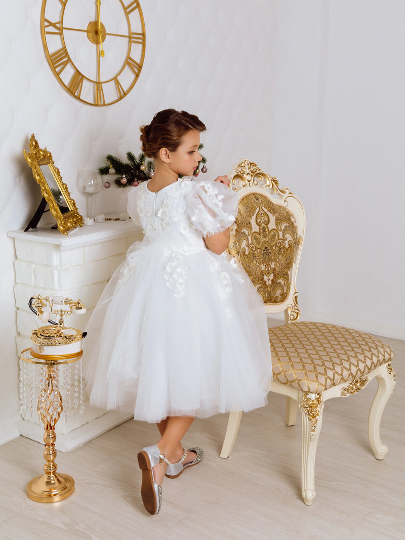 Emma tulle flower girl dress