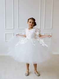 Emma tulle flower girl dress