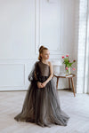 Felicia with long sleeves tulle flower girl dress