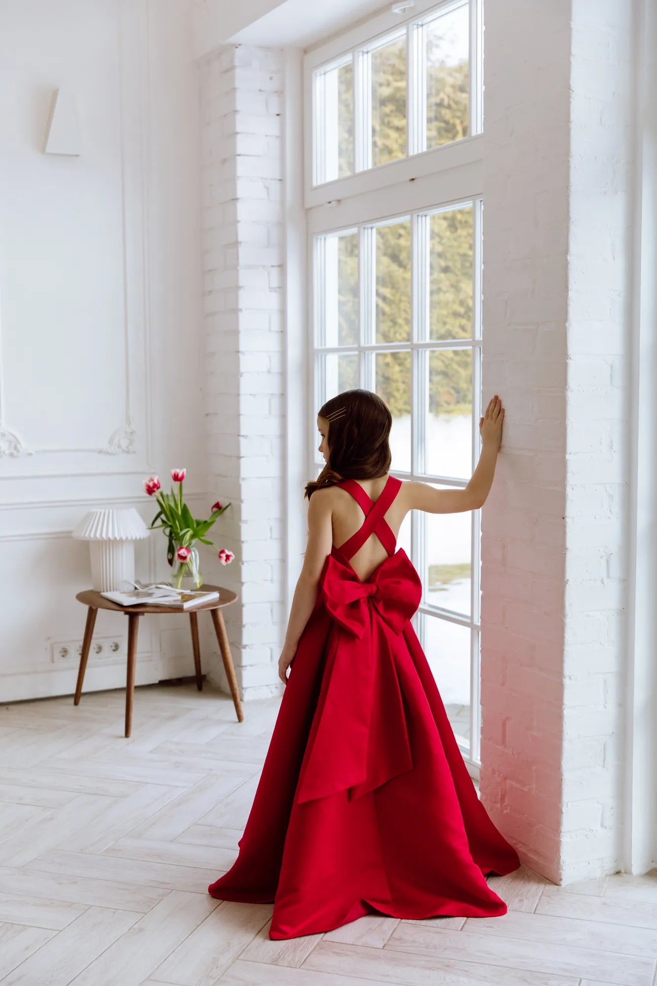 Casablanсa satin flower girl dress – Boutique De Сharme Casablanсa satin flower girl dress – Boutique De Сharme