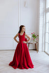 Casablanсa satin flower girl dress