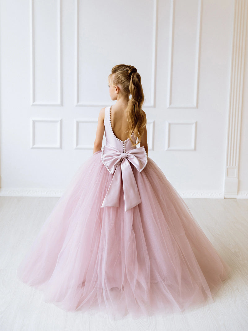 Karina tulle flower girl dress