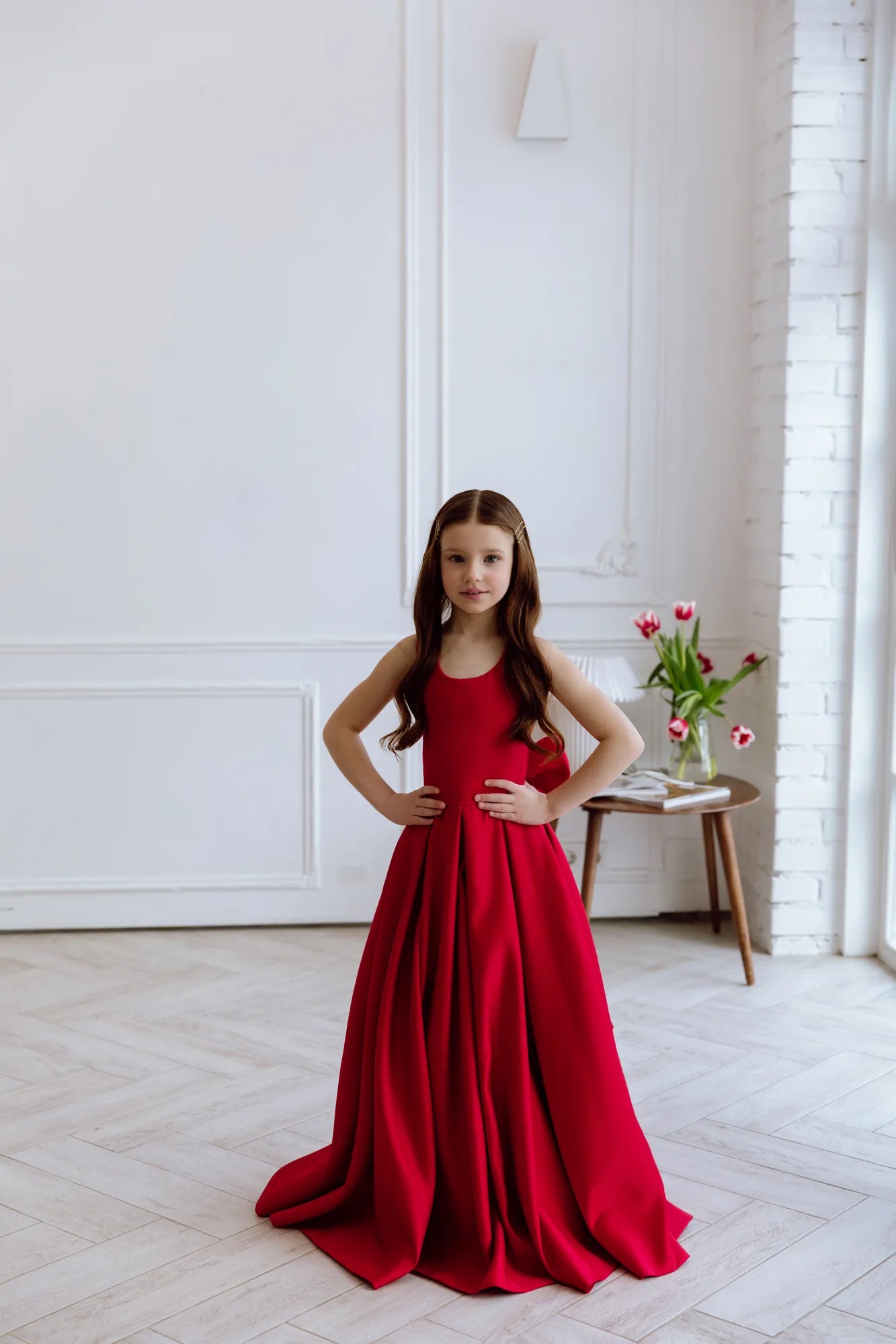 Casablanсa satin flower girl dress – Boutique De Сharme Casablanсa satin flower girl dress – Boutique De Сharme