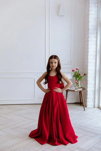 Casablanсa satin flower girl dress