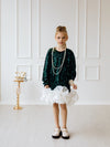 Sparkle flower girl dress