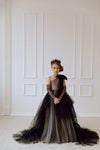 Felicia with gloves tulle flower girl dress