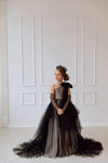 Felicia with gloves tulle flower girl dress