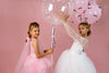 Julia satin flower girl dress