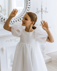 Anna organza flower girl dress