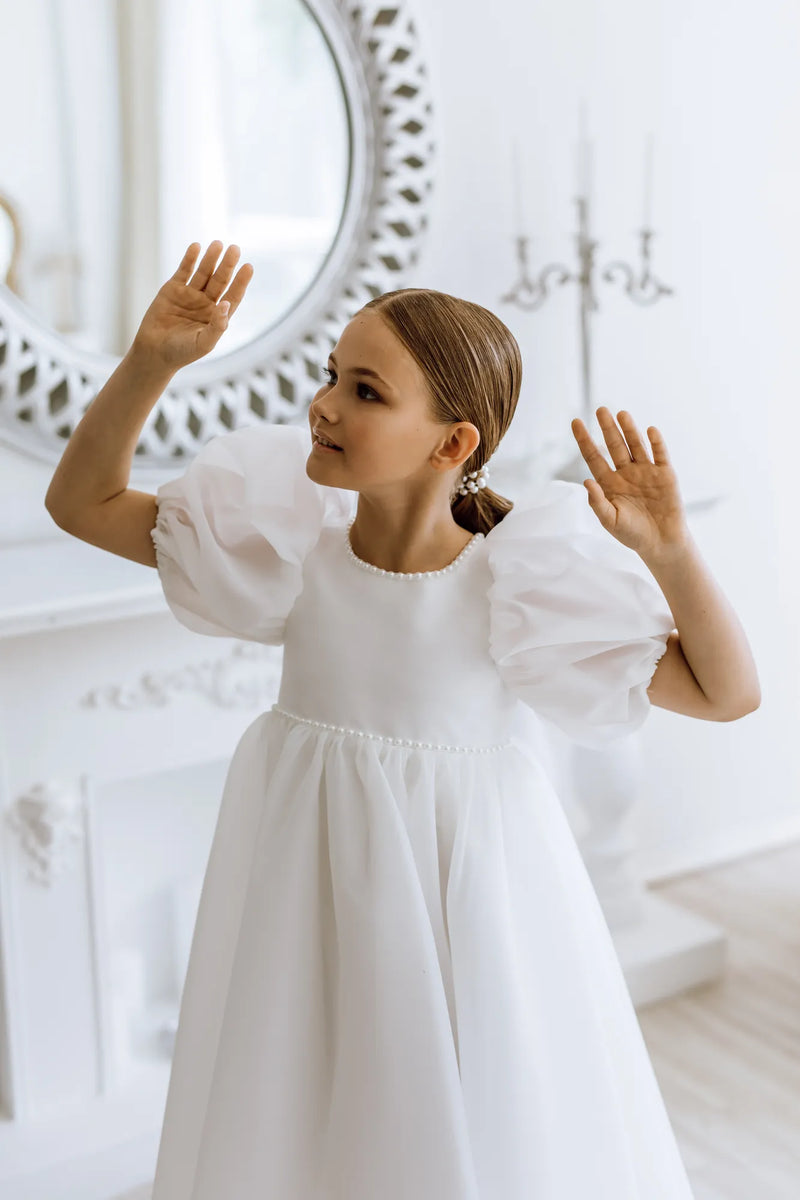 Anna organza flower girl dress