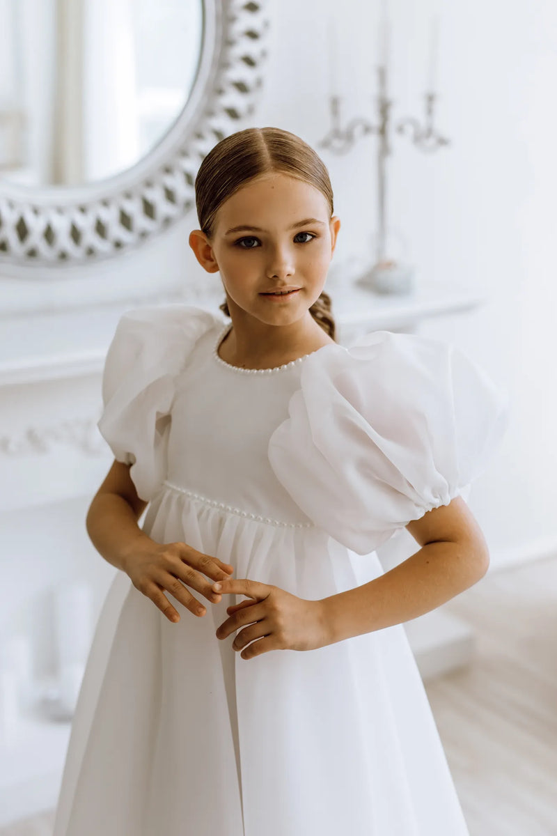 Anna organza flower girl dress