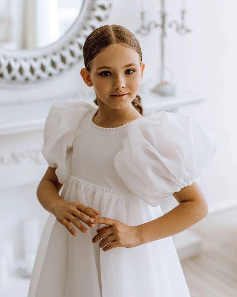 Anna organza flower girl dress