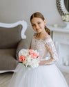 Zara lace flower girl dress