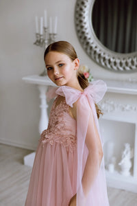 Stefania tulle flower girl dress