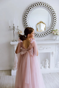 Stefania tulle flower girl dress