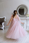 Stefania tulle flower girl dress