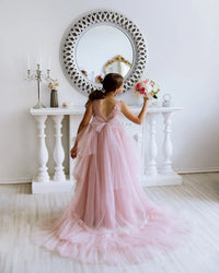 Stefania tulle flower girl dress