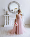 Stefania tulle flower girl dress