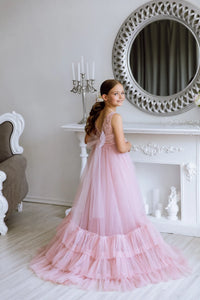 Stefania tulle flower girl dress