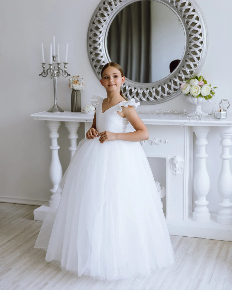 Alexandra tulle flower girl dress