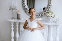 Alexandra tulle flower girl dress