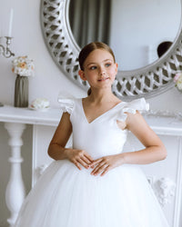 Alexandra tulle flower girl dress