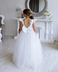 Alexandra tulle flower girl dress