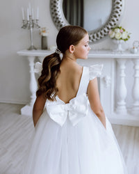 Alexandra tulle flower girl dress