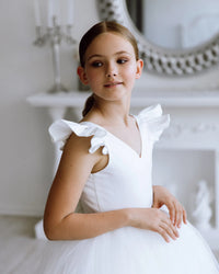 Alexandra tulle flower girl dress