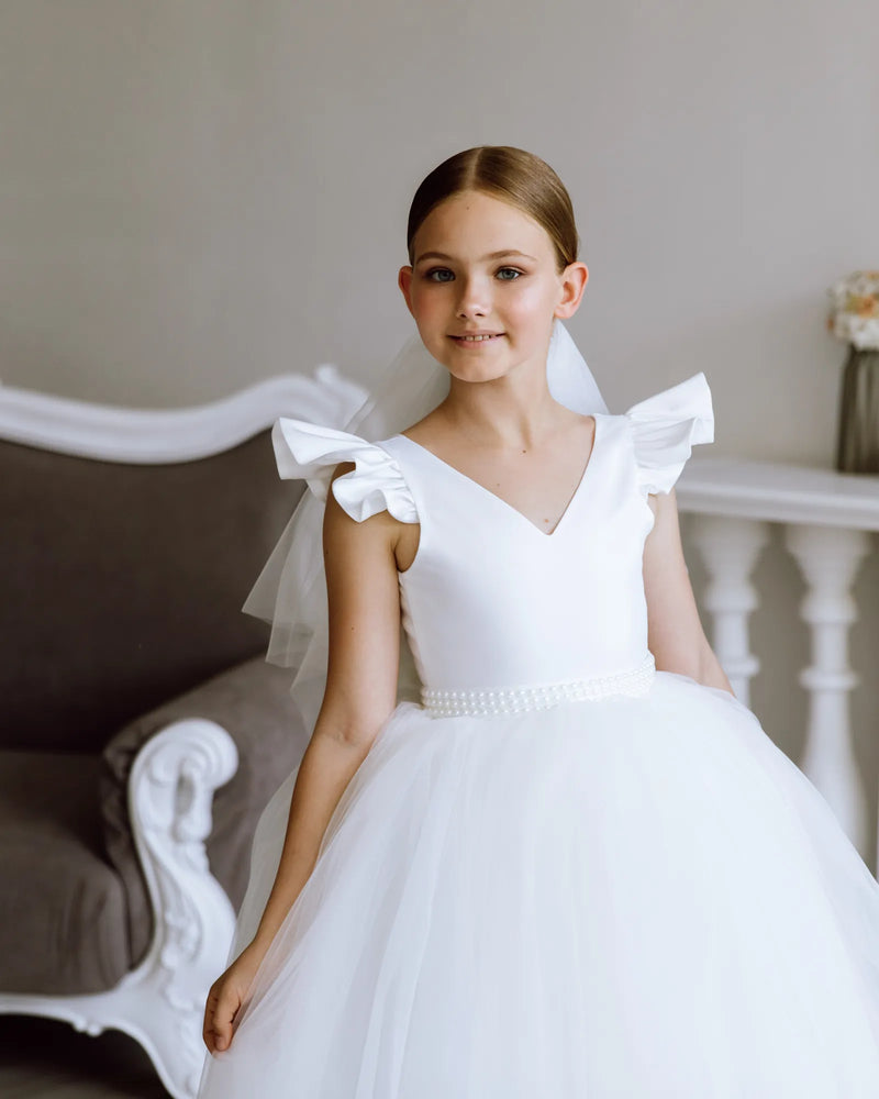 Alexandra tulle flower girl dress