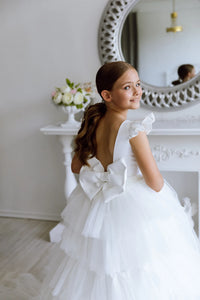 Alexandra tulle flower girl dress