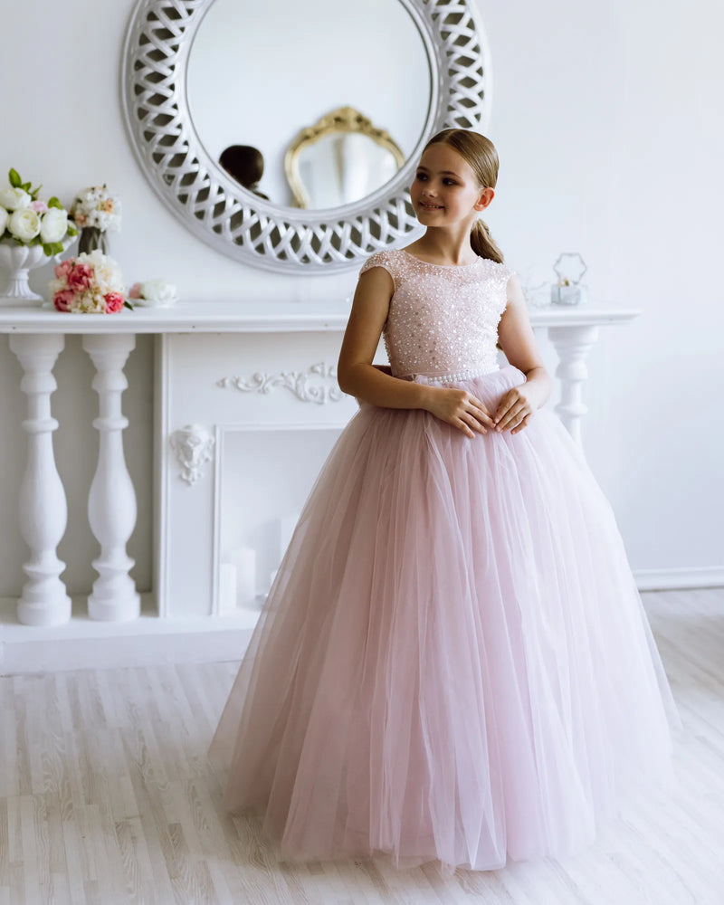 Erica tulle flower girl dress