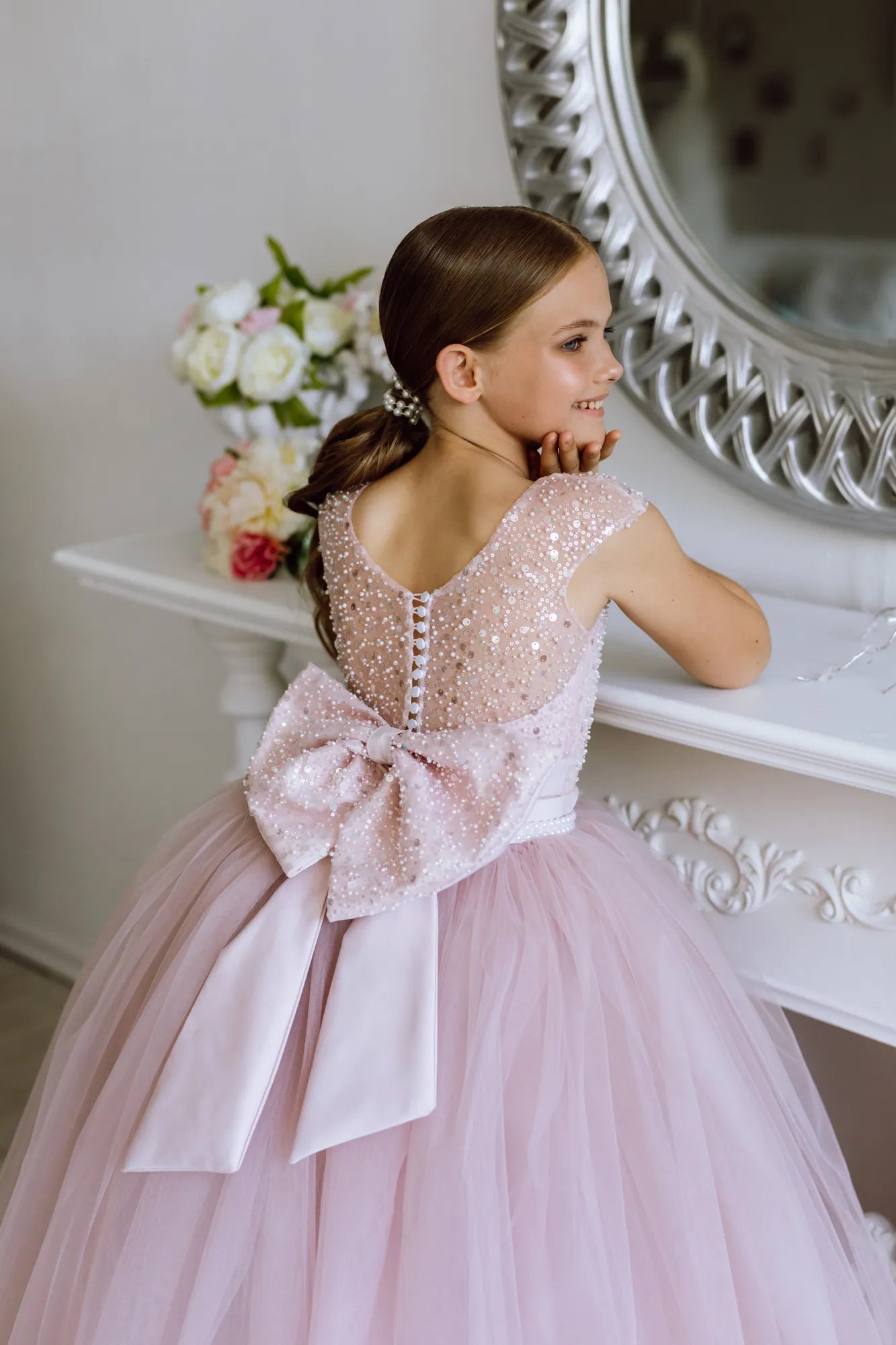 Erica tulle flower girl dress - Main Image