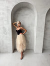 Moss tulle skirt for women