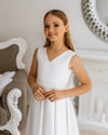 Diana satin flower girl dress