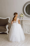 Liza lace flower girl dress