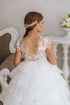 Liza lace flower girl dress